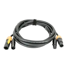 DAP FP22 Hybrid Cable 3 m Power Pro True &amp; 3-pin XLR - DMX / Power