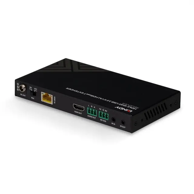 Lindy Mottaker HDMI 4K60, IR & RS232 HDBaseT Cat.6 KVM, 150m 