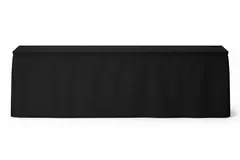 Molton sceneskjørt 200x40cm  m/borrelås 320g/m2