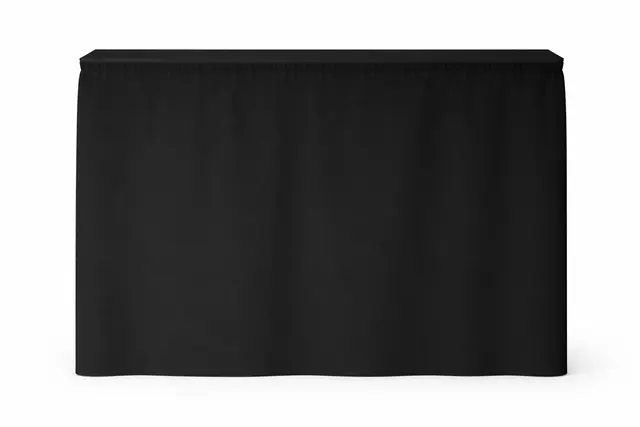 Molton sceneskjørt 200x100cm m/borrelås 320g/m2 