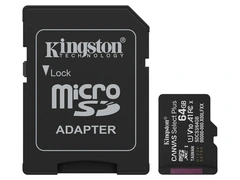 Kingston microSDXC Canvas Select Plus 64GB Med Adapter, Opp til 150 MB/s read