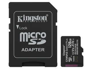 Kingston microSDXC Canvas Select Plus 128GB Med Adapter, Opp til 150 MB/s read