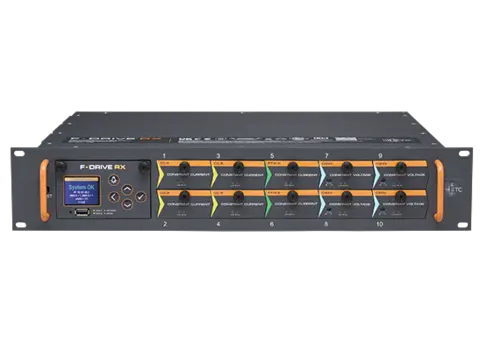 ETC F-Drive RX rack-mount enclosure holds up to 10 output cards 