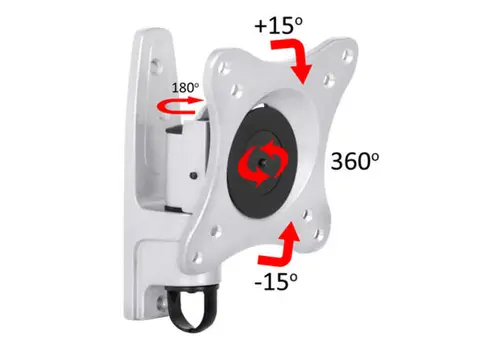 Multibrackets M VESA Flexarm 360 I Sølv, size: 15" til 32"  Max 15 kg 