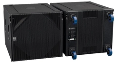 Martin Audio SXC Cardioid Subs SXCF118 Flown 18" + 14" Dual Channel Sub - Black