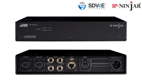 IDK NJR-P01UFR-TR-SM IP Ninja Sender 4K@60 HDMI Transceiver Rugged SM  Fiber