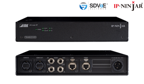 IDK NJR-P01UCR-TR IP Ninja Sender 4K@60 HDMI Transceiver Rugged CAT model