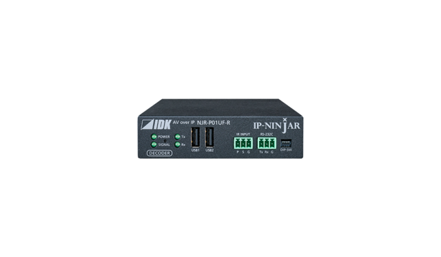 IDK NJR-P01UF-R IP Ninja Mottaker 4K@60 HDMI Decoder Fiber model 