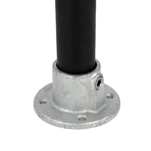 Doughty T1310001 Pipe Clamp(Black) Base Flange 