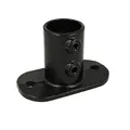 Doughty T1320001 Pipe Clamp(Black) Railing Base Flange