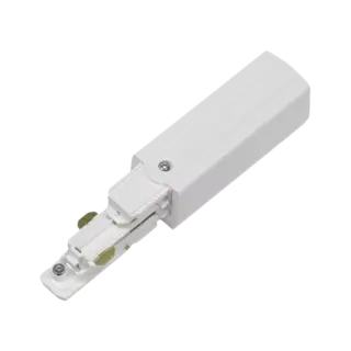 CLS Global 3-phase rail + data end feed left white XTSC612-3