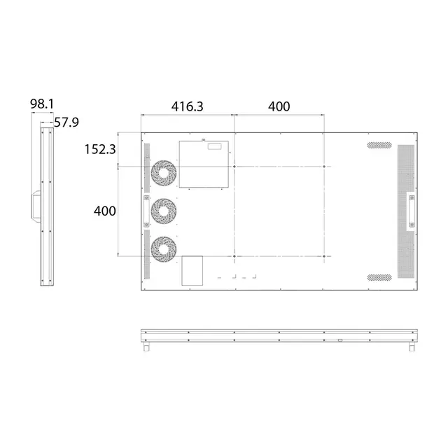Hisense 55" FHD 4K High Brightness 4000nits, 24/7, Android 11.0 