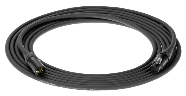 Link DMX kabel 2,0 meter neutrik XLR 5P Sort 