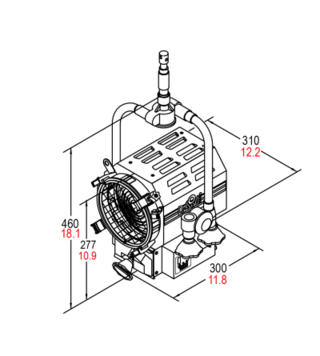 DeSisti Super LED "F 6 D" P.O CRI>96 Daylight CCT, 150mm (6") Fresnel 