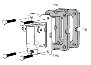 Martin Audio WB6/8W Wall Spacer - 10mm White