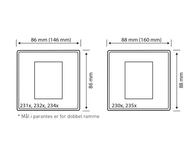 Helvar Digidim 232S Ramme Stål Singel (1472639) 