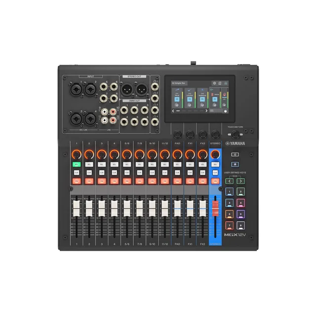Yamaha MGX12V, Black 18-kanals digital miksepult HDMI 