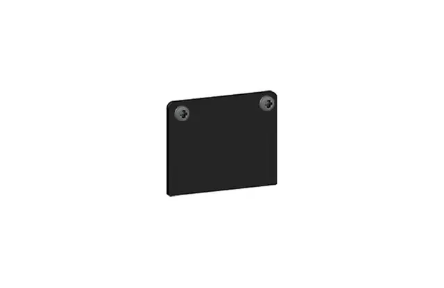 CLS Stucchi multisystem 1-fase rail end cap black 