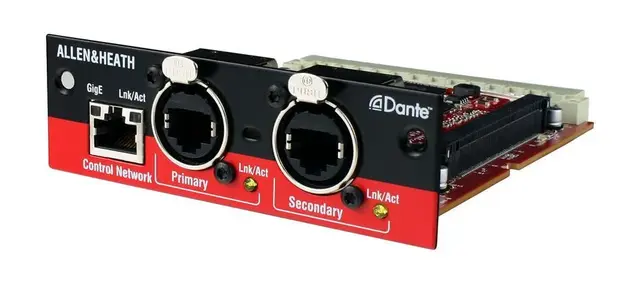 A&H DANTE Audio Interface Module 64x64 bi-directional audio 