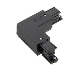 Global 3-phaserail L-connector black ground left XTS34-2