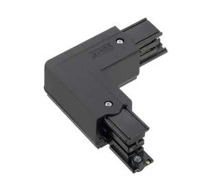 Global 3-phaserail L-connector black ground right XTS35-2