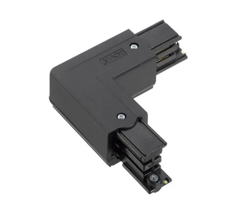 Global 3-phaserail L-connector black ground right XTS35-2 