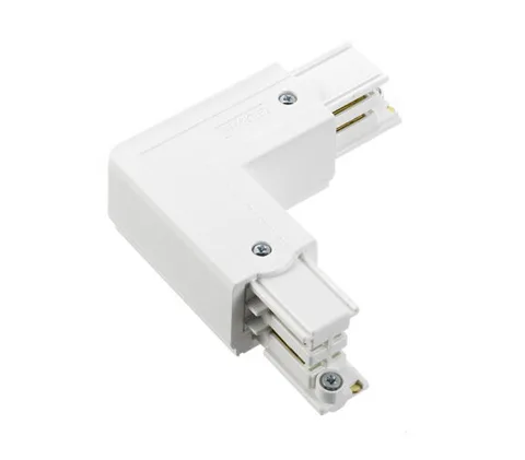 CLS Global 3-phaserail L-connector white ground right XTS35-3 