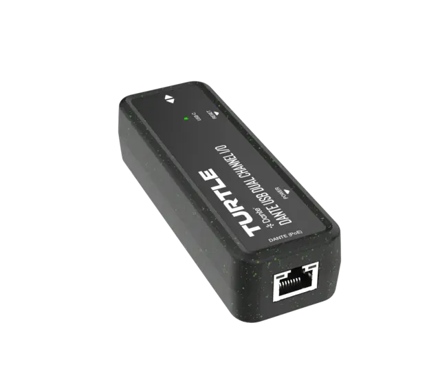 Turtle AV Dante Dual Channel USB-C I/O Adapter 