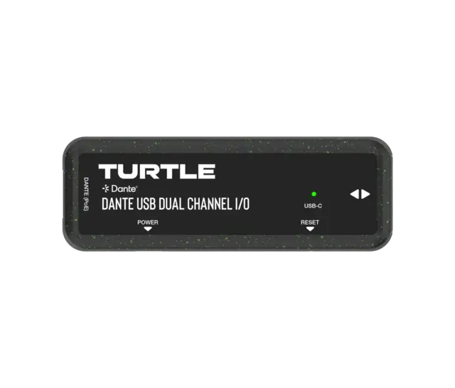 Turtle AV Dante Dual Channel USB-C I/O Adapter 