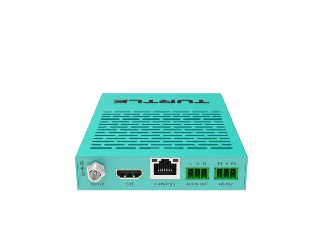 Turtle AV DARWIN HD H.265 Rx HDMI 1080p60 4:4:4 AVoIP Receiver 