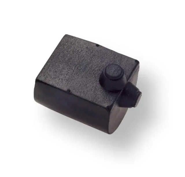 Gelbau Gavelplugg for 21mm NITRIL sort 
