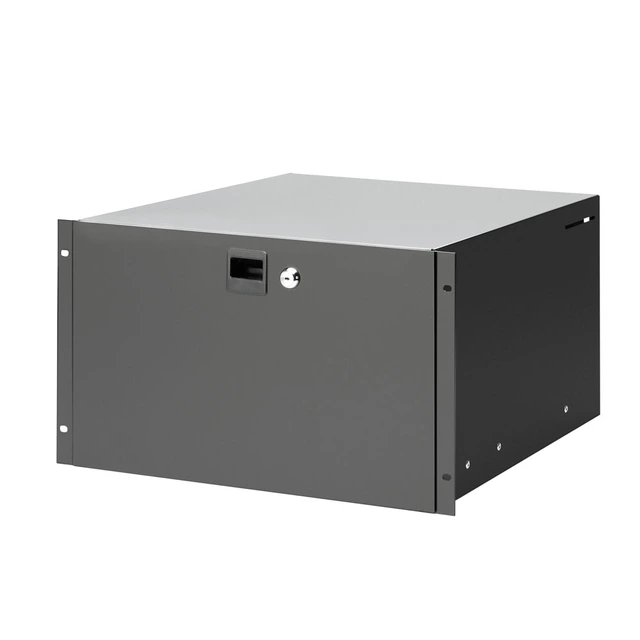 Adam Hall Skuffe 19" 6U lock 19" 6U Rack Drawer with lock | steel 