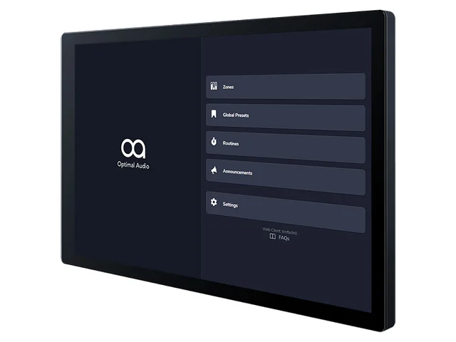 Optimal Audio Zonepad 8 8" Touchscreen wall controller 