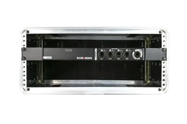 A&H Rack mounting kit for up to 2 GPIO / DX-Hub, half-U or 1 