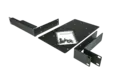 A&amp;H Rack mounting kit for up to 2 GPIO / DX-Hub, half-U or 1