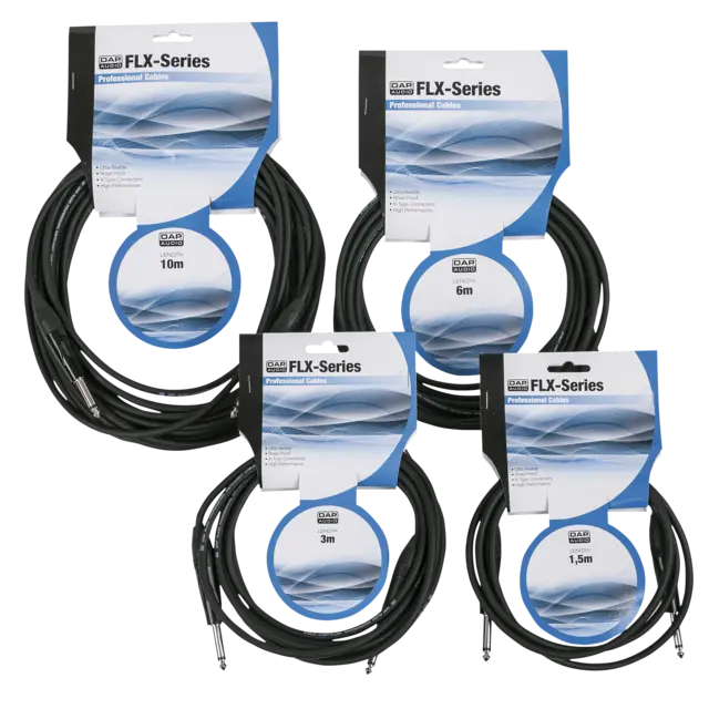 DAP FLX05 - unbal. Jack mono to Jack mono X-type 3m 