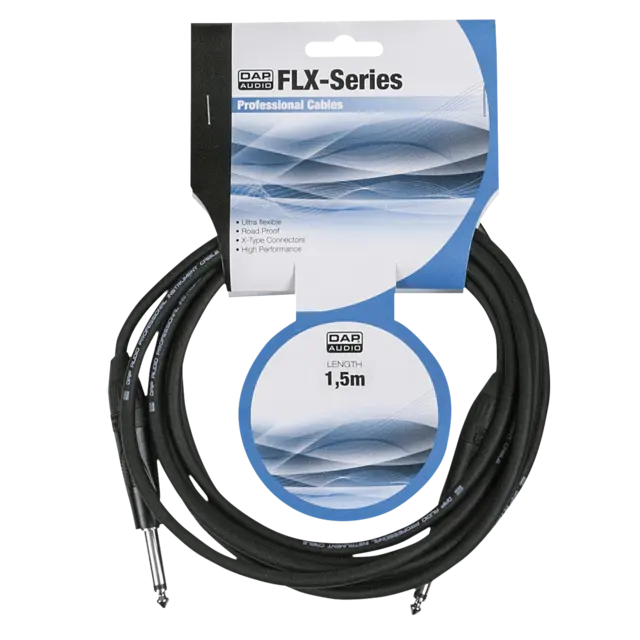 DAP FLX05 - unbal. Jack mono to Jack mono X-type 1,5m 
