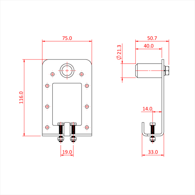 Doughty T63765 Bolt On End Plate 