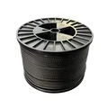 Doughty T401001 Flexible Wire Rope 100m x 4mm - Black