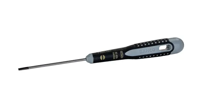 Bahco Slotted Screwdriver, 2.5 x 0.4 mm 182mm overall length 