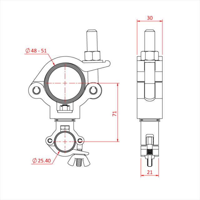 Doughty T63785 Sixtrack Swivel Arm Boom 