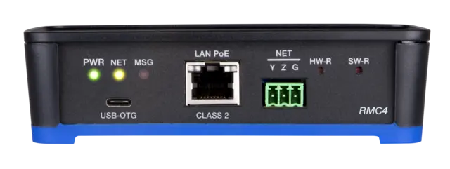 Crestron RMC4 Prosessor 4-serie PoE, DIN montert 