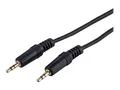 LinkIT lydkabel minijack 3,5mm M/M 2 m Rett plugg i begge ender