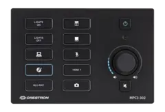 Crestron MPC3-302-B Prosessor 3-serie Bryterpanel Innfelt vegg, PoE, Sort