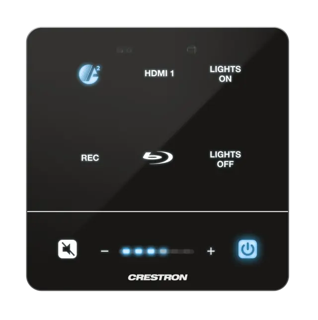Crestron MPC4-201-B Prosessor 4-serie Bryterpanel Innfelt vegg, PoE, Sort 