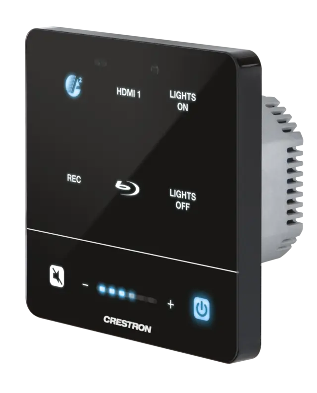 Crestron MPC4-201-B Prosessor 4-serie Bryterpanel Innfelt vegg, PoE, Sort 