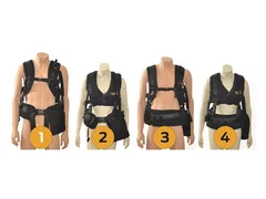 Easyrig 5 Vario, Cinema vest Std with extended arm +130mm/5in