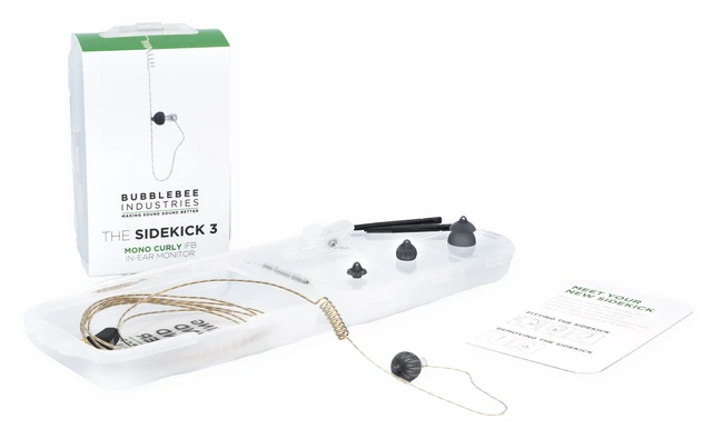 Bubblebee Sidekick 3 Mono IFB In-Ear MONITOR 122cm cable, 3.5mm TRS jack 