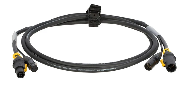 LMT-CAB Hybridkabel TRUE1/DMX XLR5P 2,5 meter m/stropp, lengdemerk & krymp 