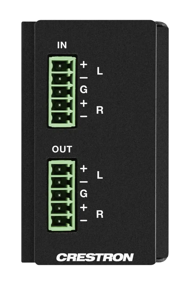 Crestron DM-NAX-AUD-IO Audio-over-IP Balanced/Unbalanced Line-Level Audio 